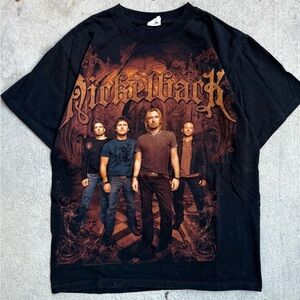 2016 Y2K Nickelback Men’s Black Tour Band Tshirt M 20x27